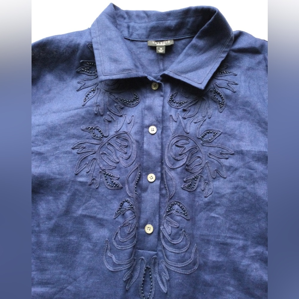 Talbots linen dress - Picture 4 of 10